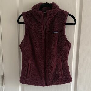 Patagonia Maroon Fleece Vest